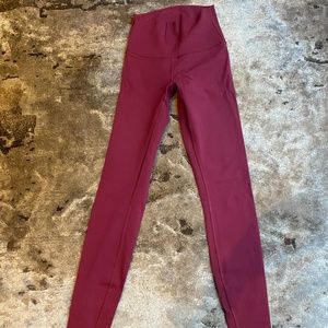 Lululemon Wunder Under Burgundy Size 4